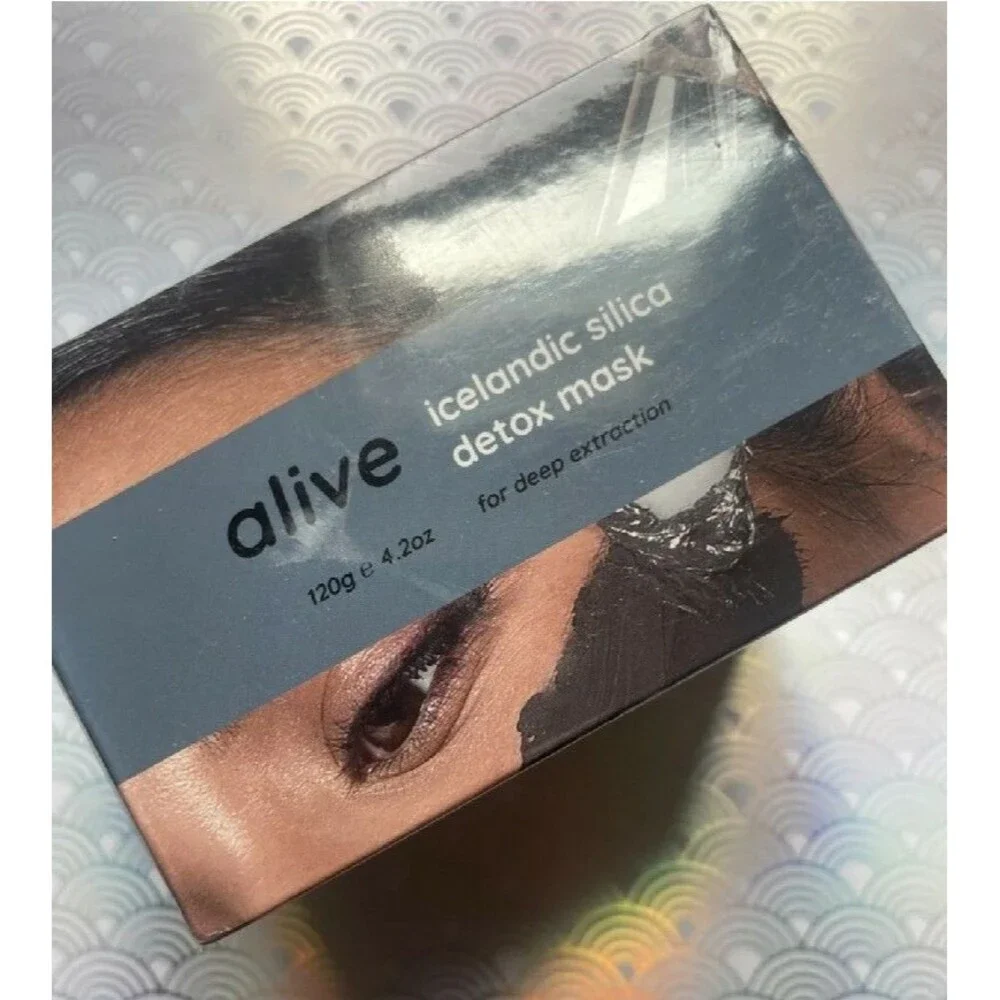 Dew of The Gods Icelandic Silica Detox Mask Alive Full Size 4.2 oz Organic NIB